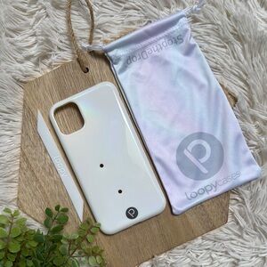 Loopy Case Iridescent iPhone 11 Case 💗 White